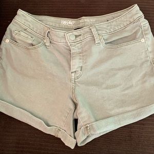 Light wash jean shorts